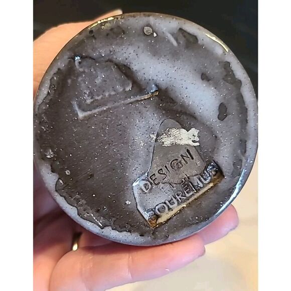 ELSI BOURELIUS Blue Woman In Hat Figure Bud Vase JIE Sweden Scandinavian 5.25" - Picture 6 of 7